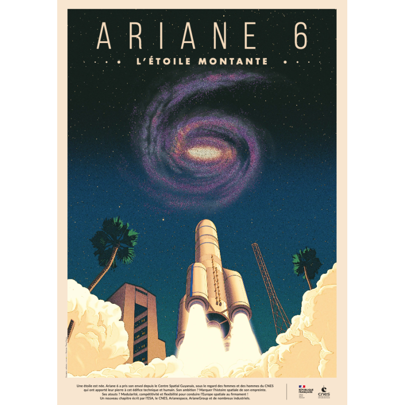 Affiche Ariane 6- L'étoile montante
