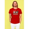 T-shirt Homme Rouge Objectif MARS