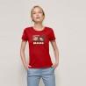 Red Woman size T-shirt "Objectif MARS"