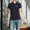 Polo Femme "Made in CNES" bleu marine