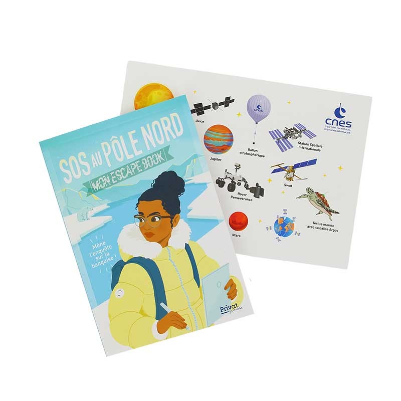 Mon Escape Book "SOS au Pôle Nord " et sa planche d'autocollants offerte